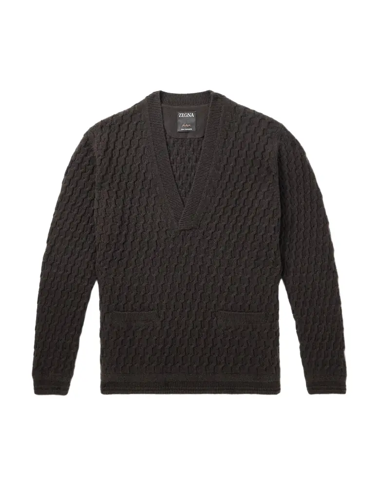 Zegna Cable-Knit Oasi Cashmere Sweater - Men