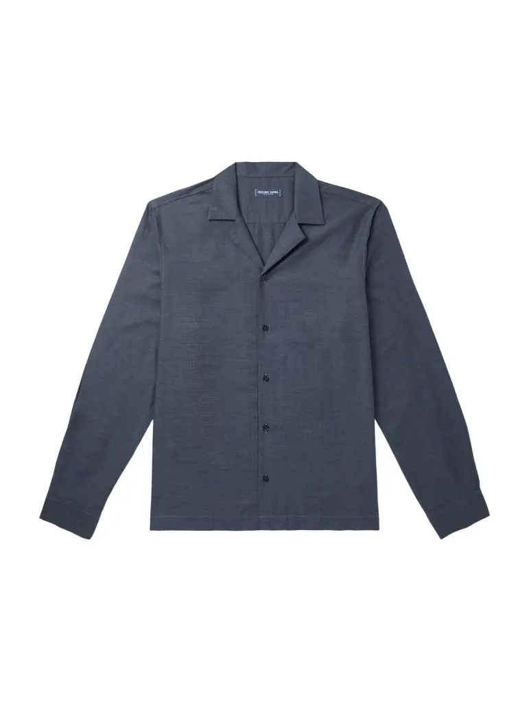 Frescobol Carioca Safra Herringbone Cotton-Flannel Shirt - Men