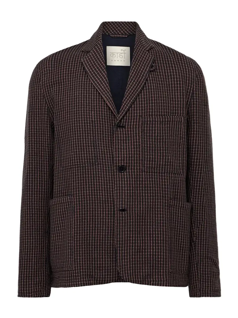 Kardo Somesh Checked Cotton Blazer - Men