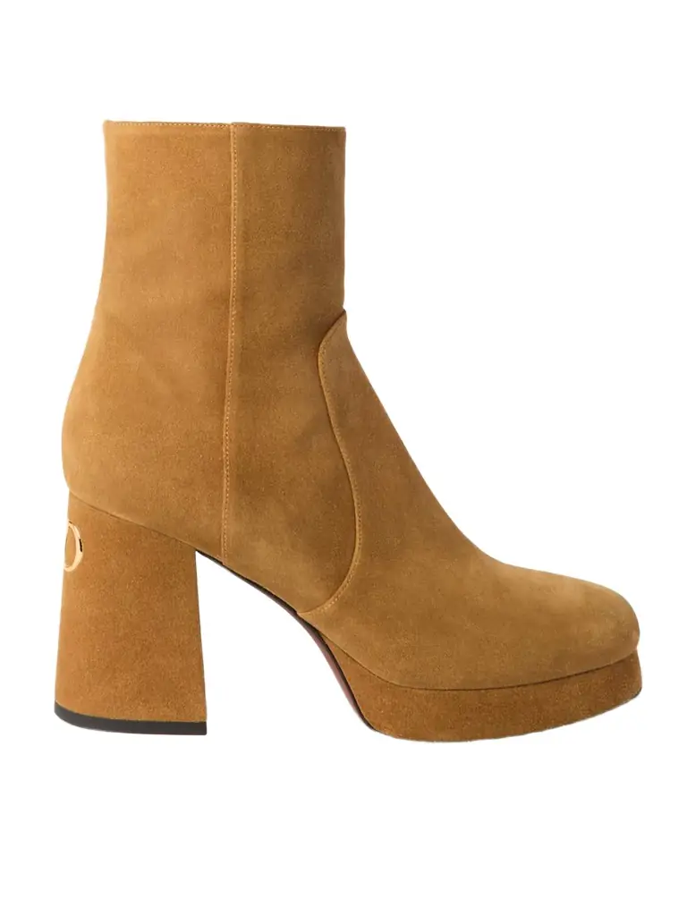 Valentino Garavani Fawcette 90 Suede Ankle Boots