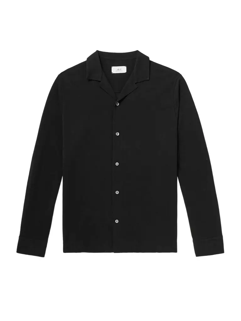 MR P. Camp-Collar Cotton-Piqué Shirt - Men