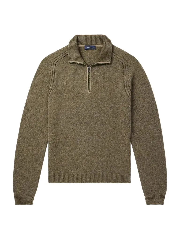 Sease Cashmere Half-Zip Sweater - Men