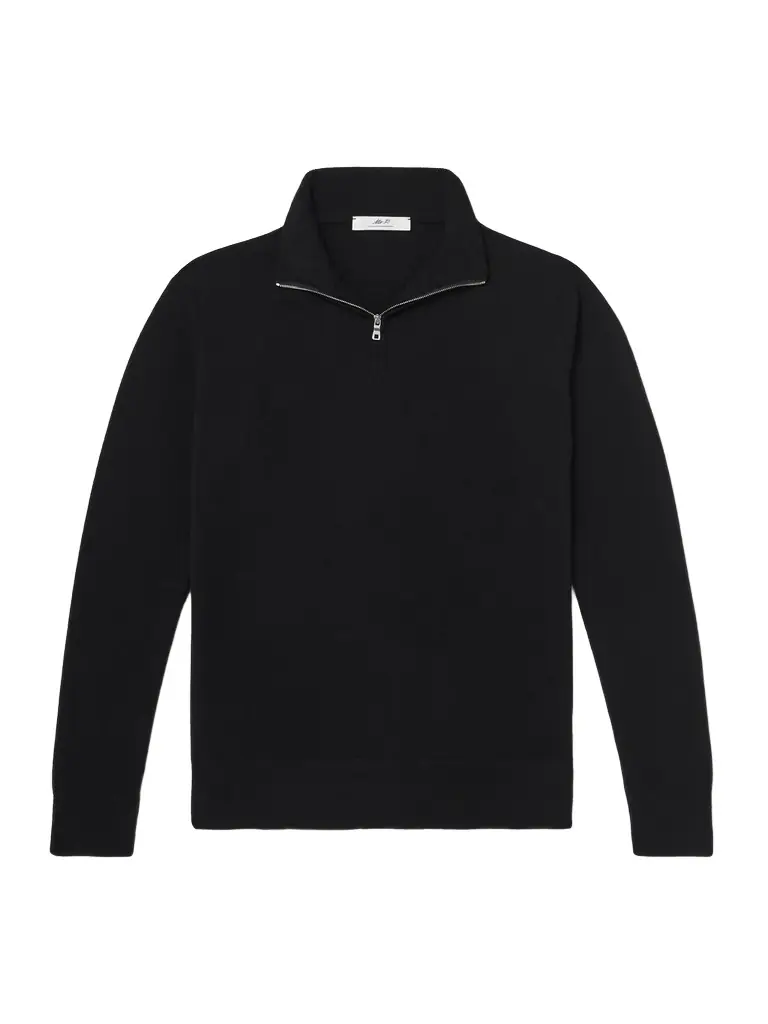 MR P. James Cashmere Half-Zip Sweater - Men