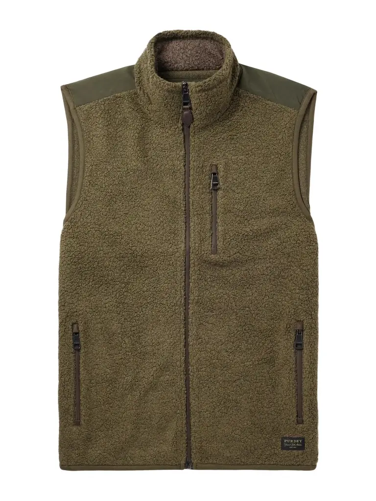 Purdey Shell-Trimmed Bouclé Gilet - Men