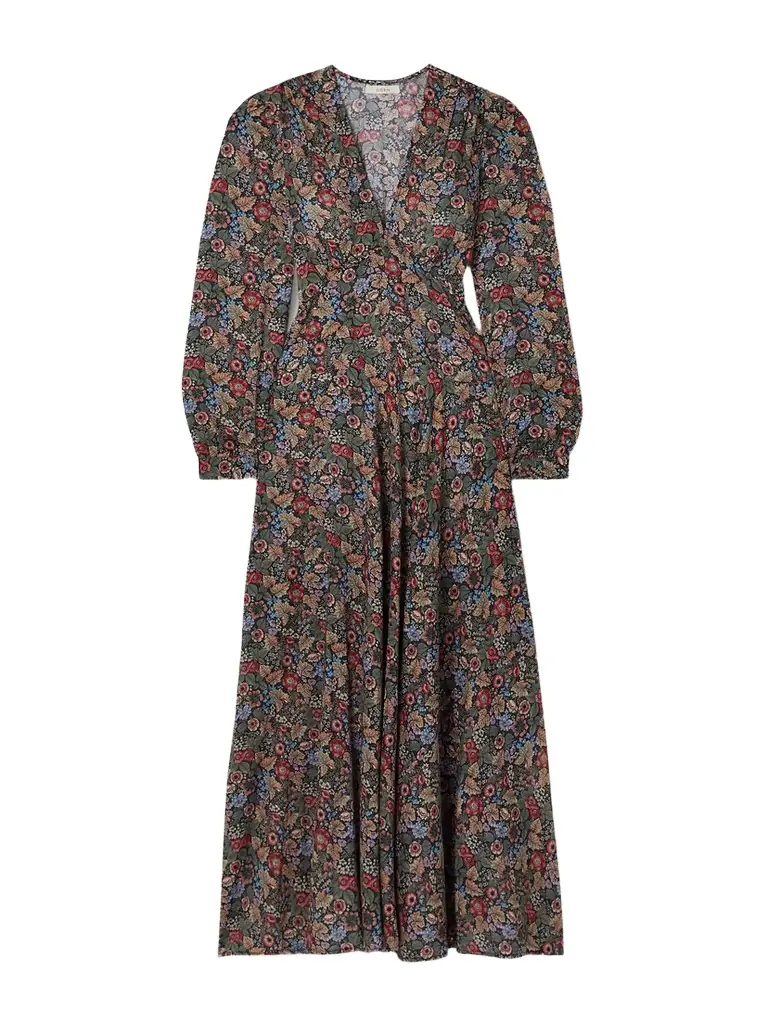 DÔEN Charleston Floral-print Organic Cotton-voile Midi Dress