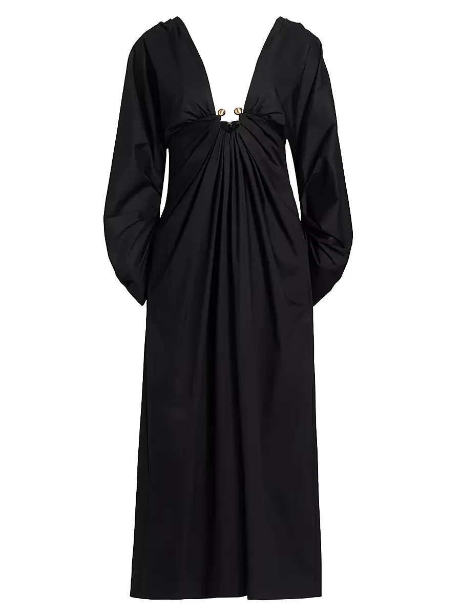 Cult Gaia Women's Deirdra Prong Draped Cocktail Dress - Black
