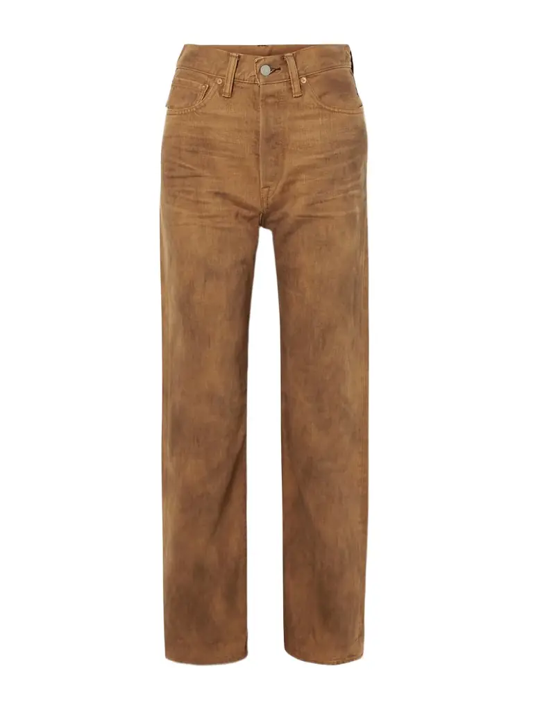 RRL High-rise Straight-leg Jeans
