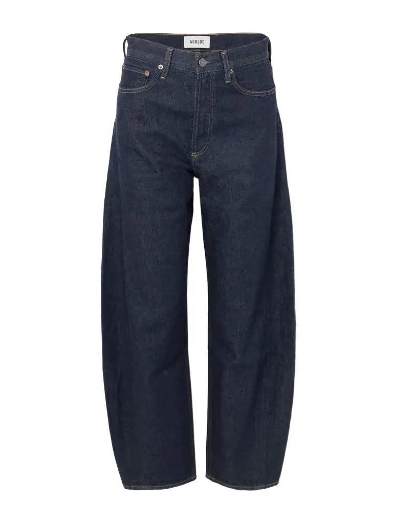 AGOLDE Luna Pieced High-waist Tapered Jeans