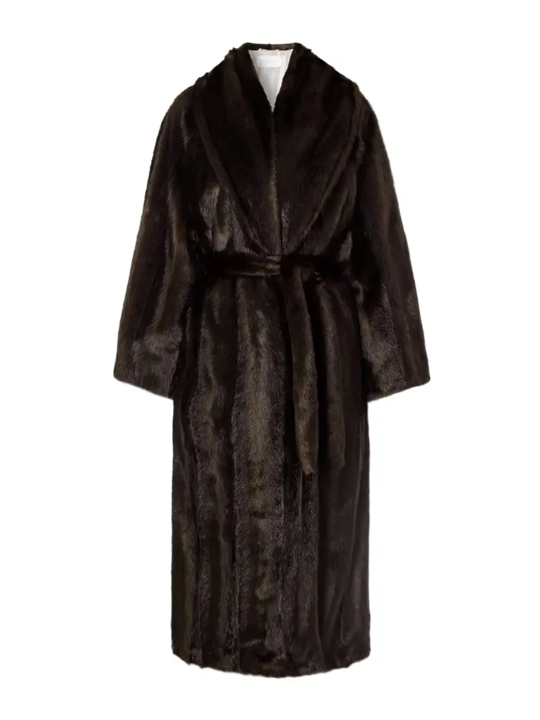 Magda Butrym Belted Plush Coat