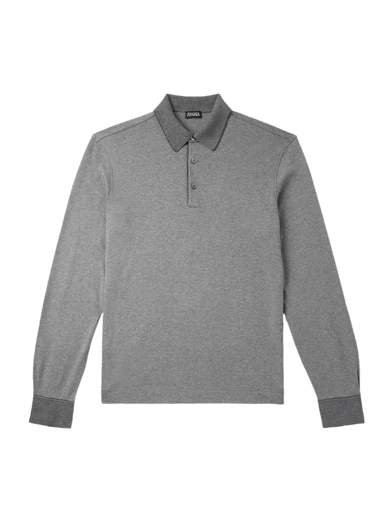 Zegna Cotton-Piqué Polo Shirt - Men