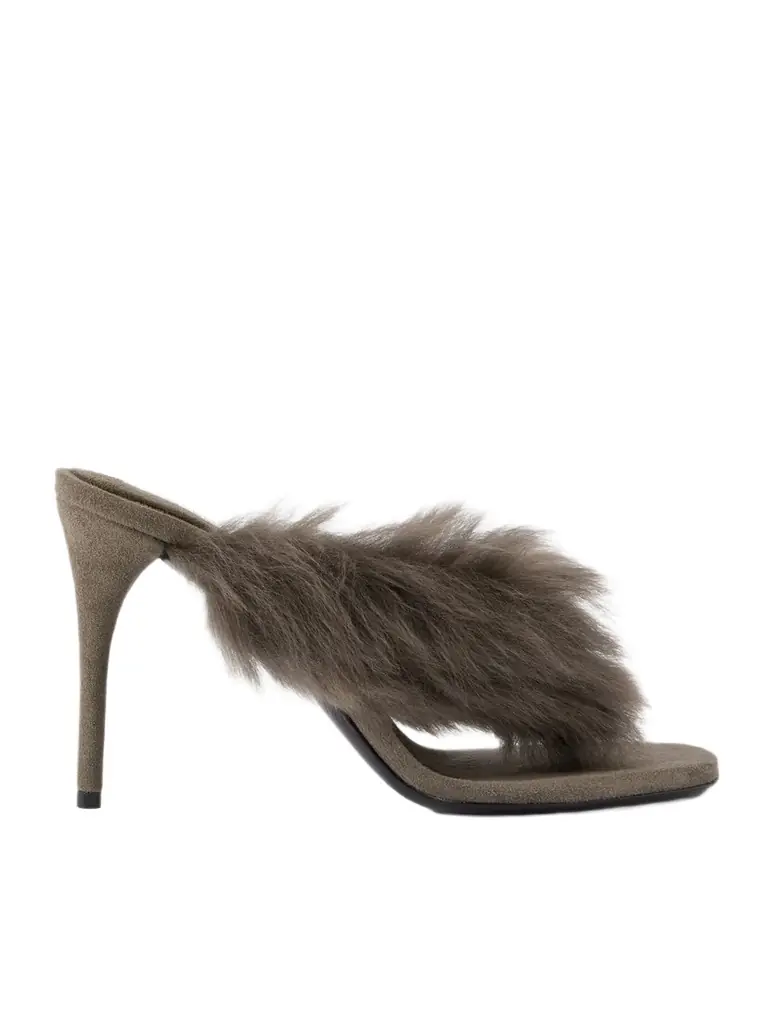 Alaïa Shearling Mules