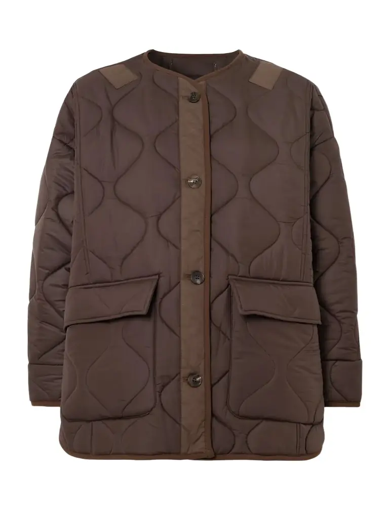 The Frankie Shop Teddy Quilted Shell Jacket