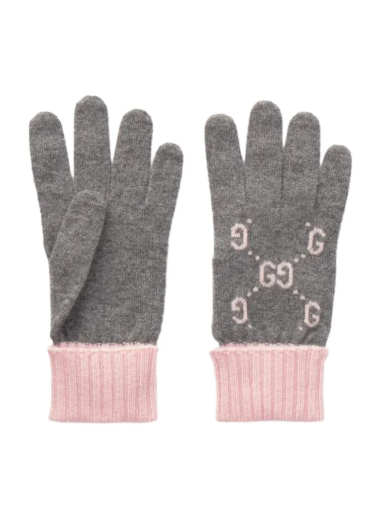 Gucci Jacquard-knit Cashmere Gloves