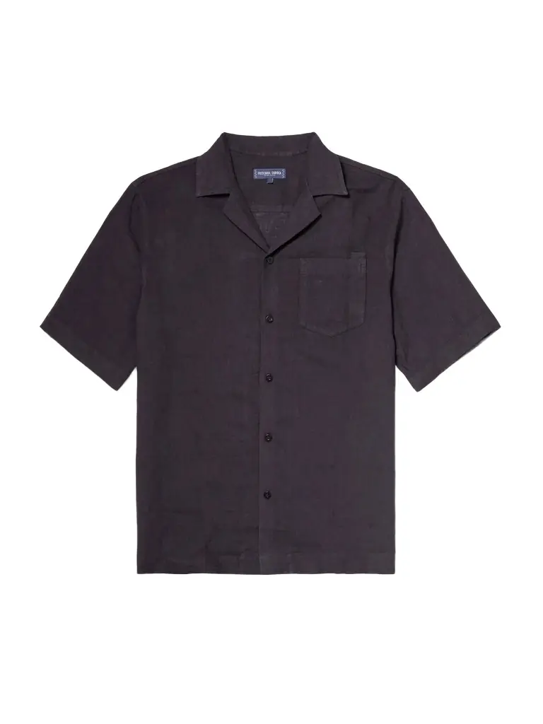 Frescobol Carioca Angelo Camp-Collar Linen Shirt - Men