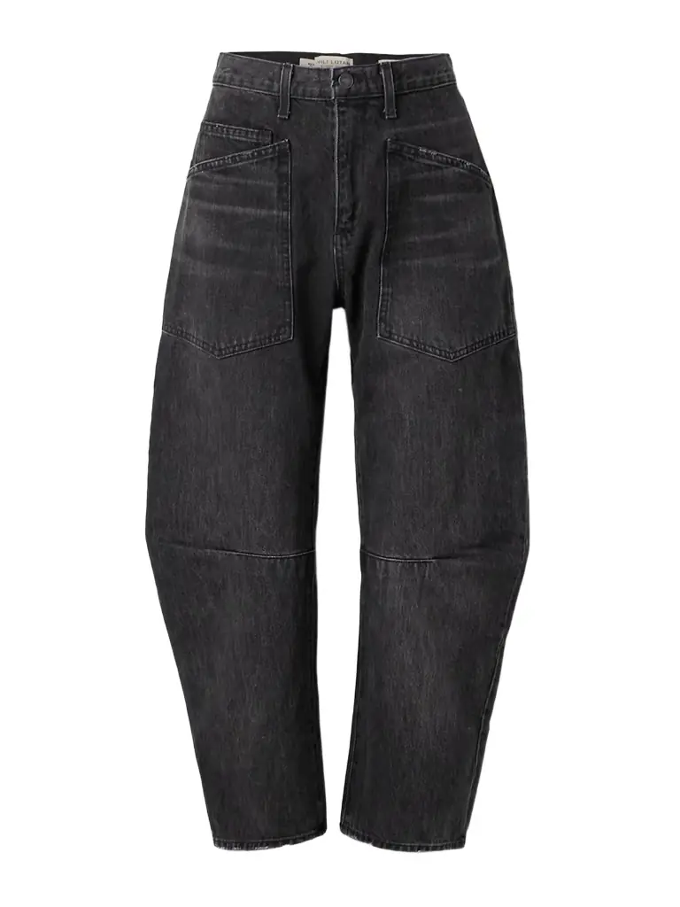 Nili Lotan Shon Mid-rise Barrel-leg Jeans