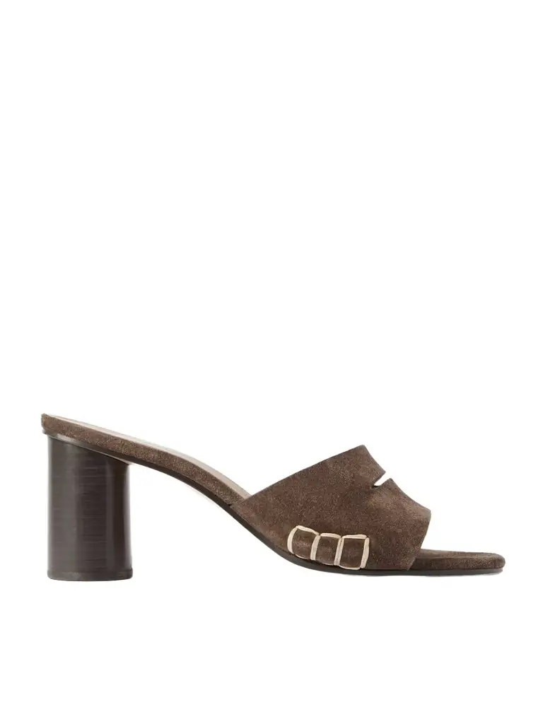 JW Anderson Loafer Whipstitched Suede Mules