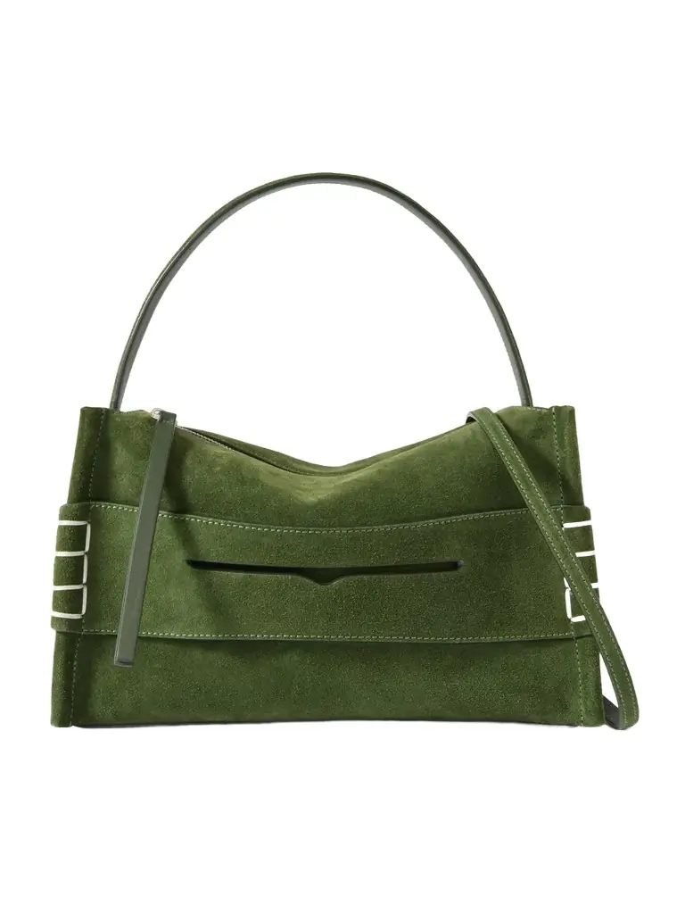 JW Anderson Loafer Small Suede Shoulder Bag