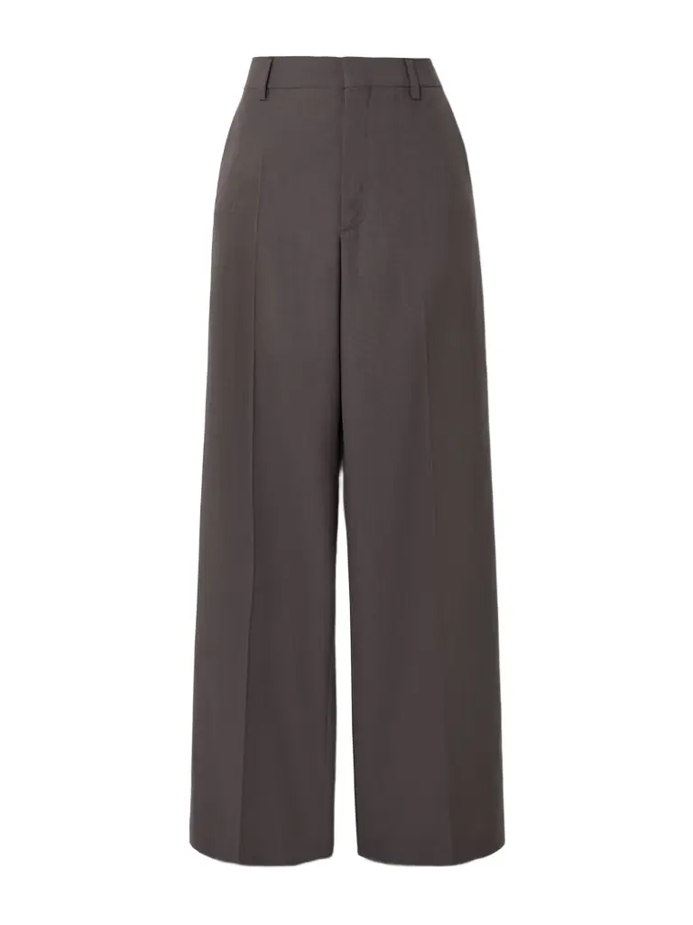 JW Anderson Grain De Poudre Wool Wide-leg Pants