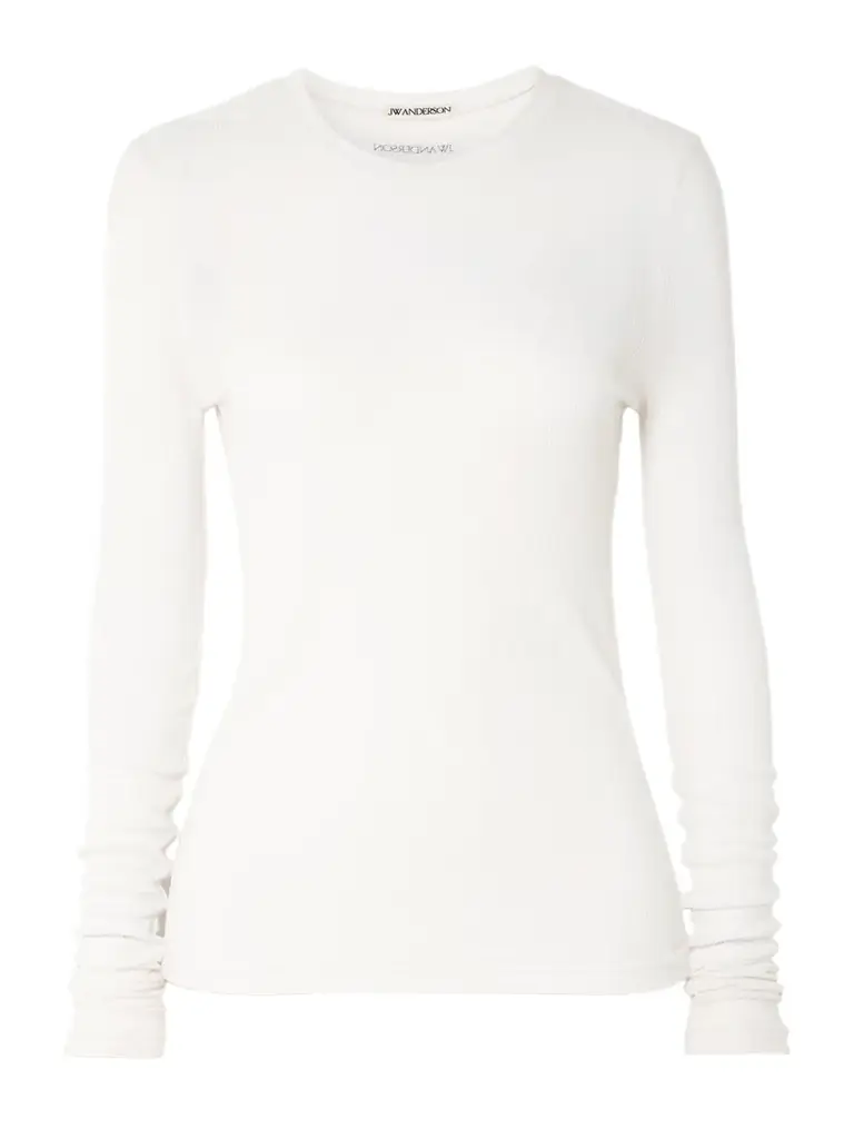 JW Anderson Ribbed Modal-jersey T-shirt