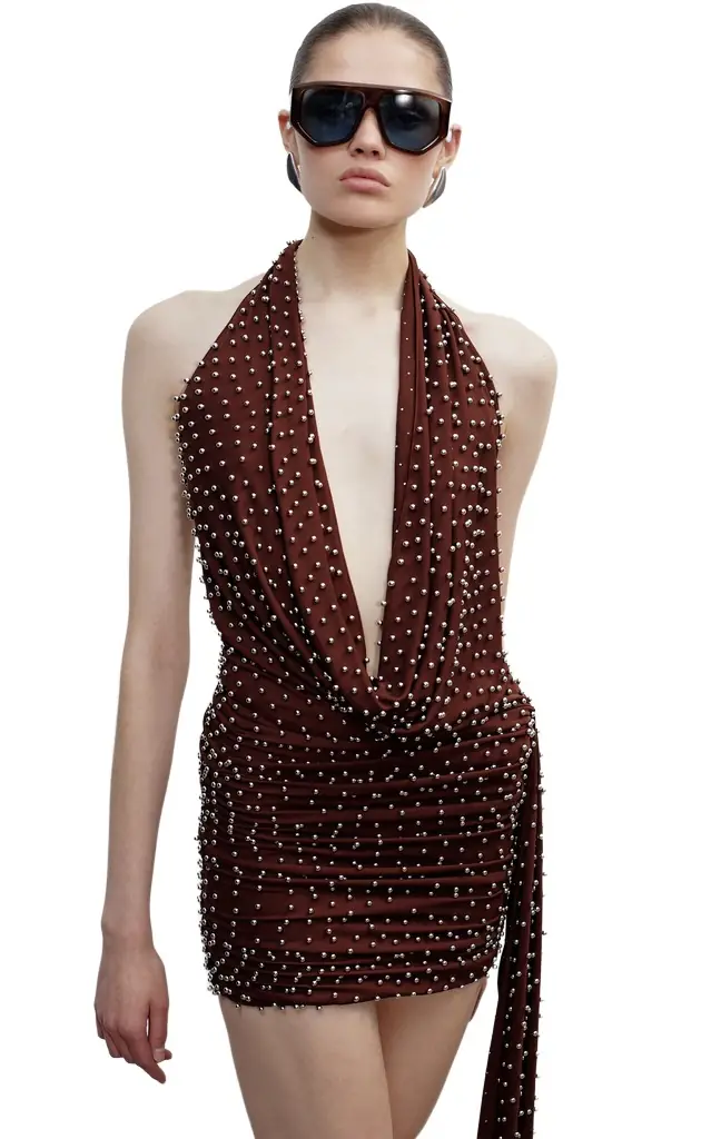 The New Arrivals Ilkyaz Ozel Agel Plunging Top