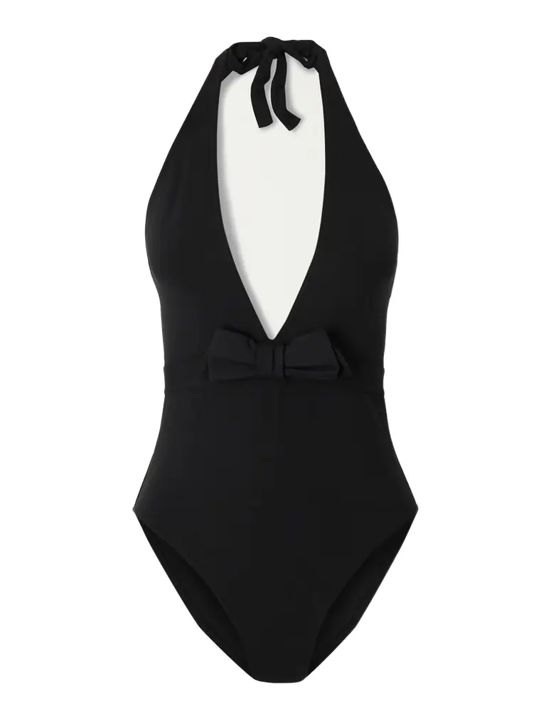 Eres Couture Bow-detailed Halterneck Swimsuit