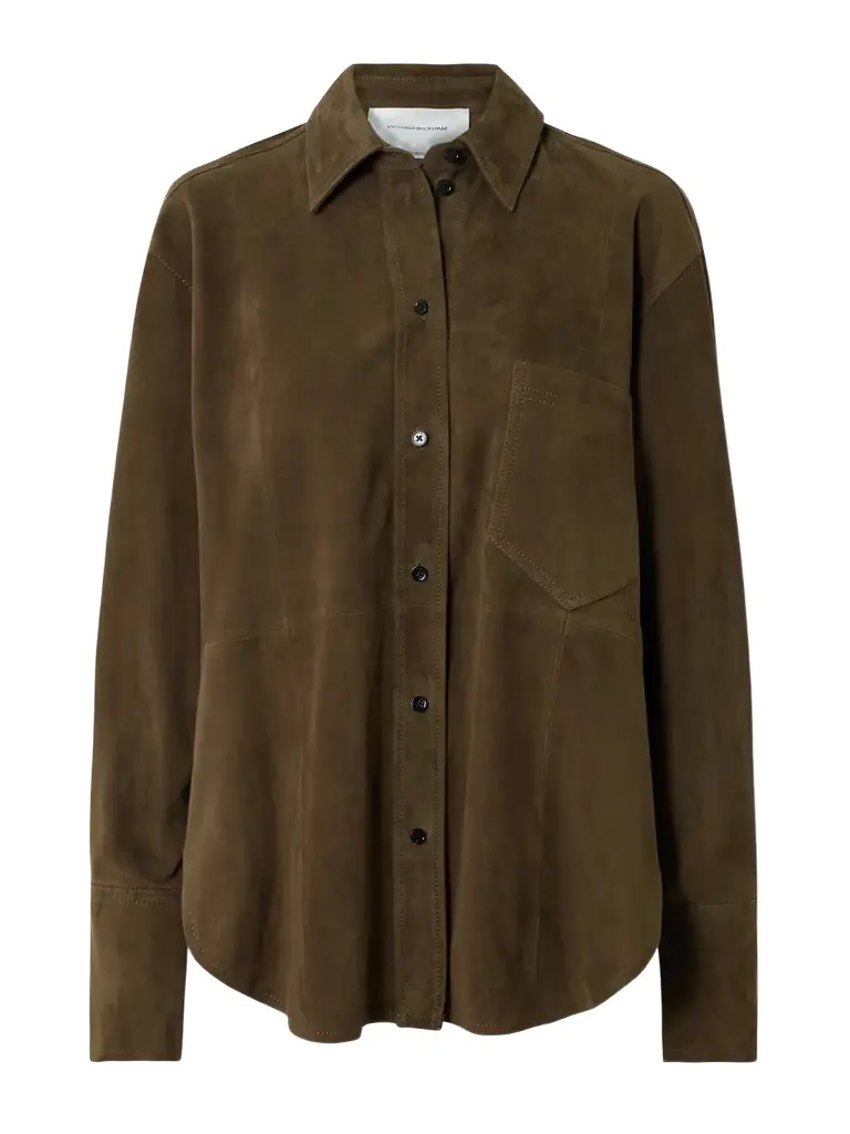 Victoria Beckham Suede Shirt
