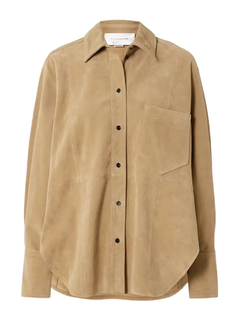 Victoria Beckham Suede Shirt