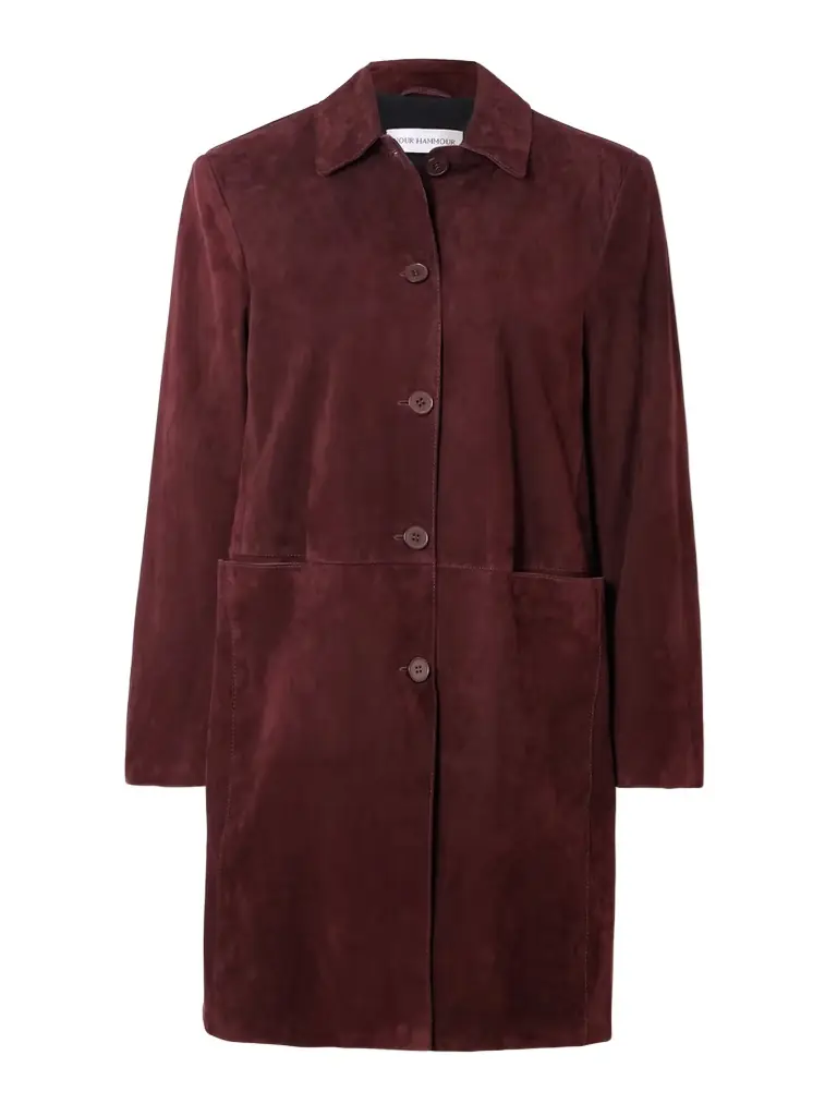 Nour Hammour Suede Coat