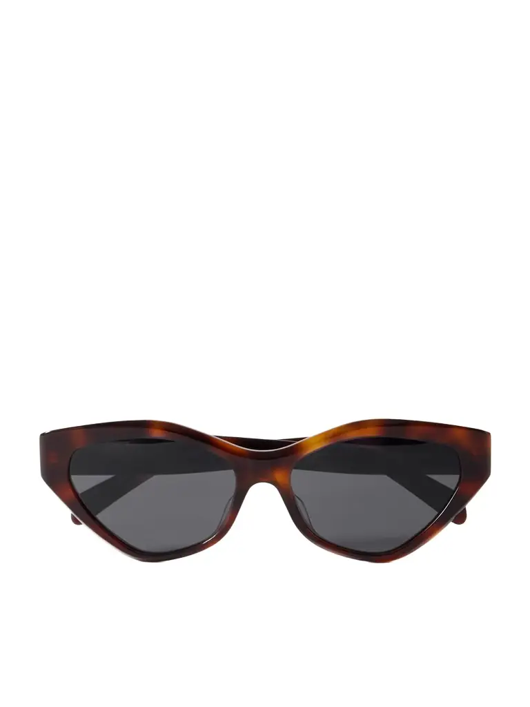 CELINE Eyewear Triomphe Cat-eye Tortoiseshell Acetate Sunglasses