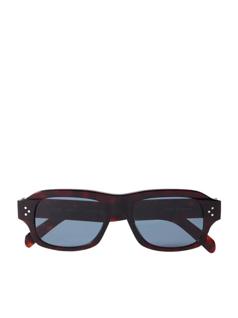 CELINE Eyewear Square-frame Tortoiseshell Acetate Sunglasses