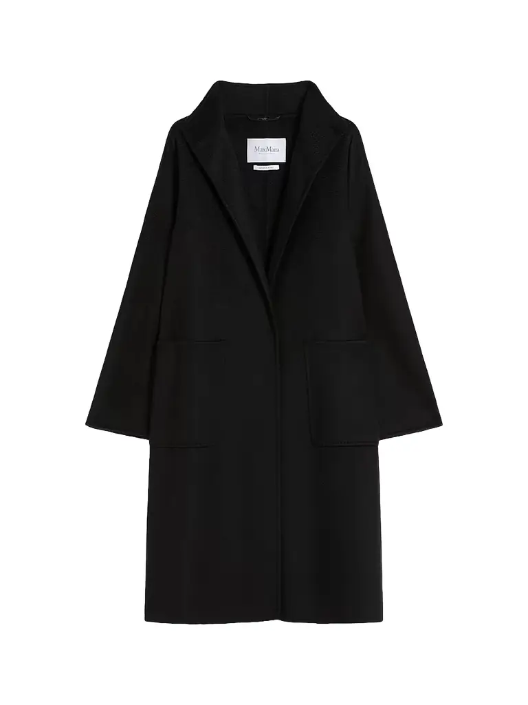 Max Mara Women's Midi Cashmere Cardigan Coat - Black