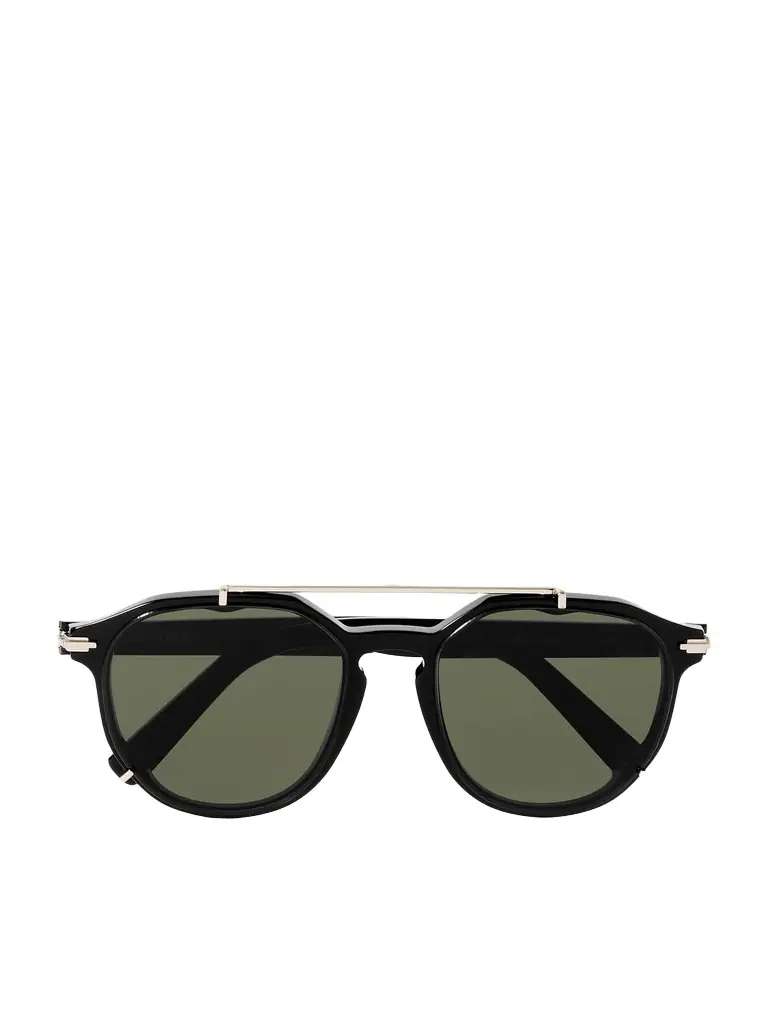 DIOR Eyewear DiorBlackSuit RI Aviator-Style Acetate and Gold-Tone Sunglasses - Men