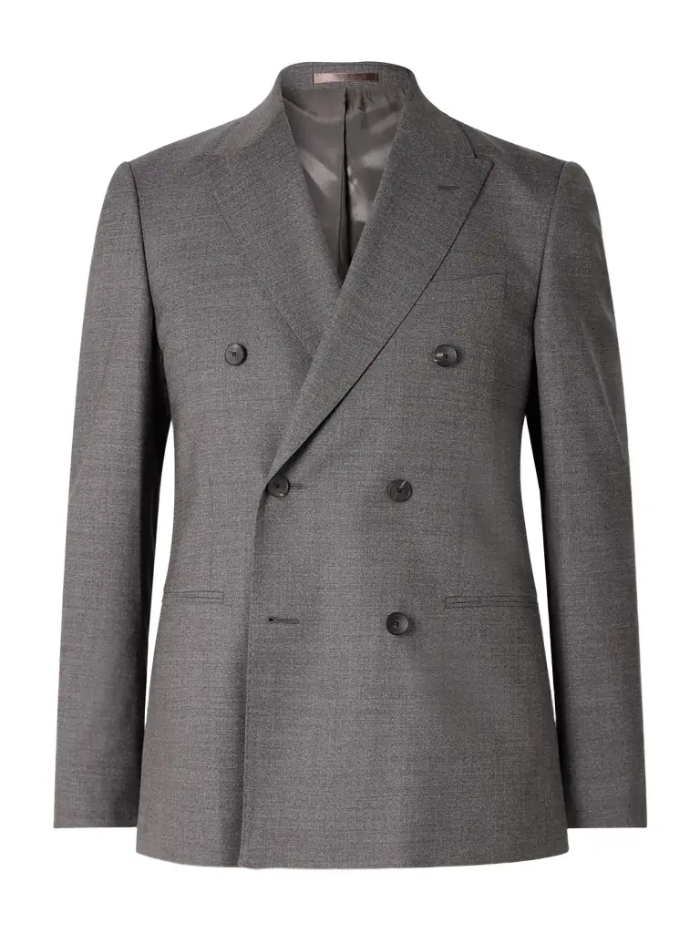 MR P. Slim-Fit Double-Breasted Wool Suit Jacket - Men