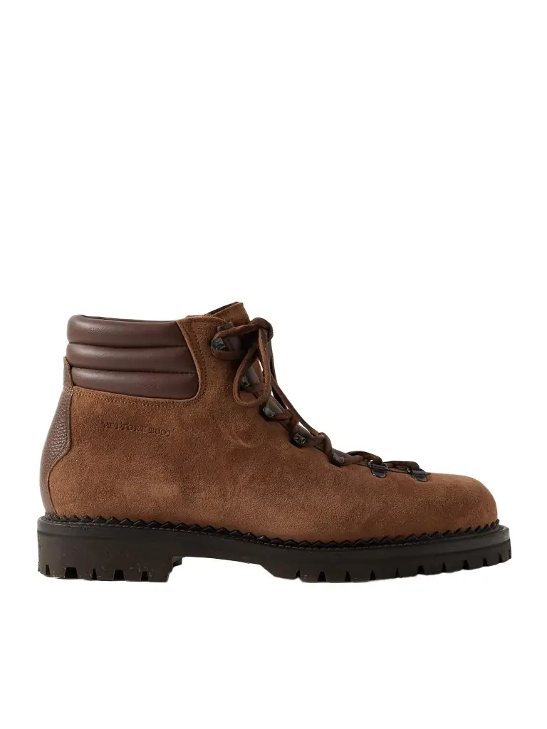 Yuketen Vettore Leather-Trimmed Suede Boots - Men