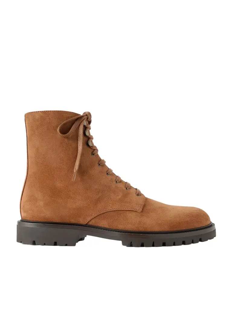 Brunello Cucinelli Polacco Suede Boots - Men