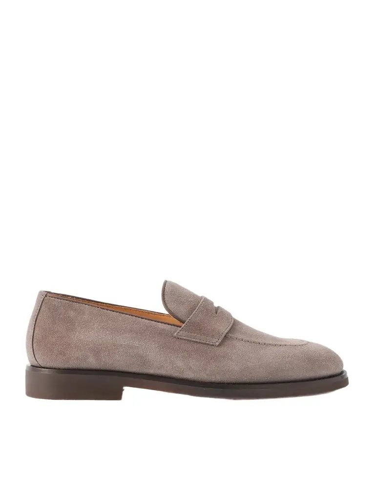 Brunello Cucinelli Suede Penny Loafers - Men