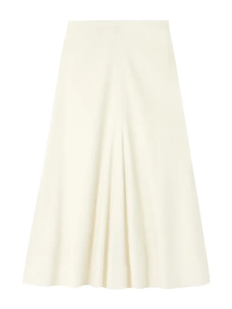 Brunello Cucinelli Gathered Wool-blend Midi Skirt