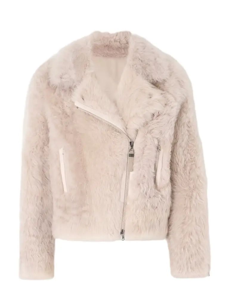 Brunello Cucinelli Leather-trimmed Shearling Jacket