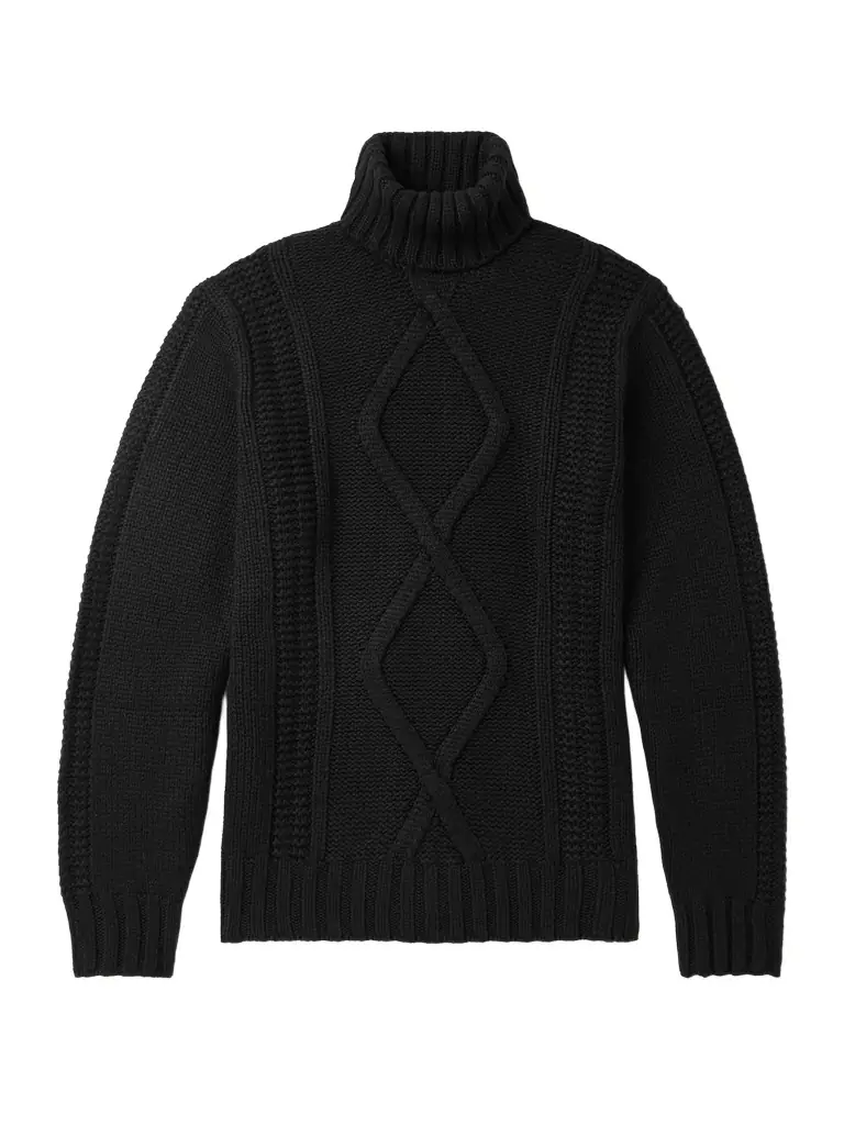 Brunello Cucinelli Intarsia Cashmere Rollneck Sweater - Men