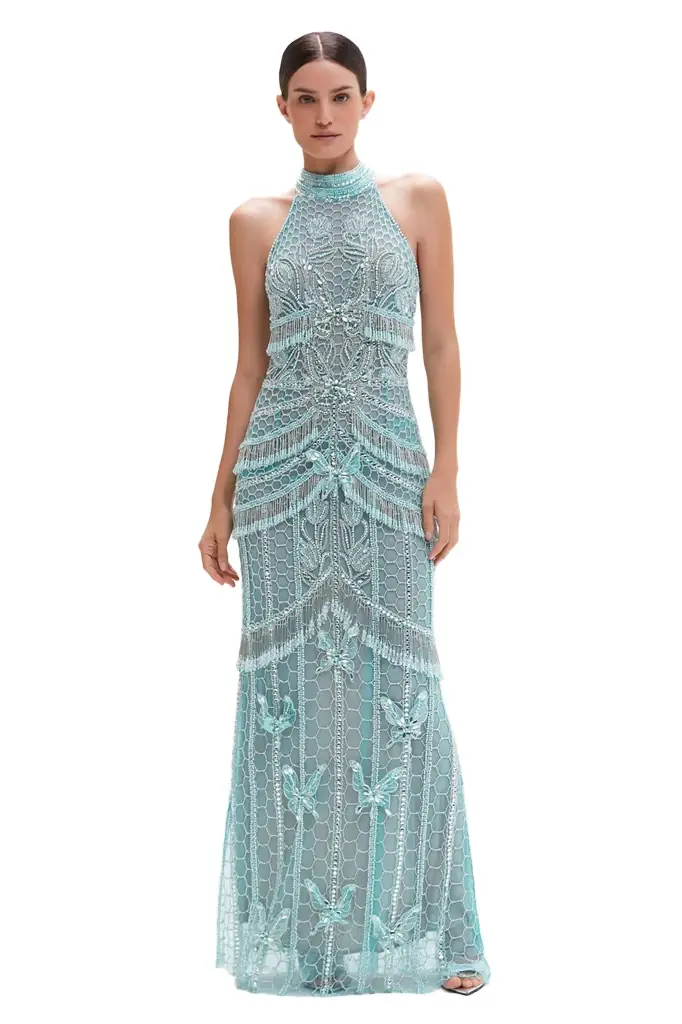 clea anika embroidered dress CLEA Anika Embroidered Dress in Butter 50% Off