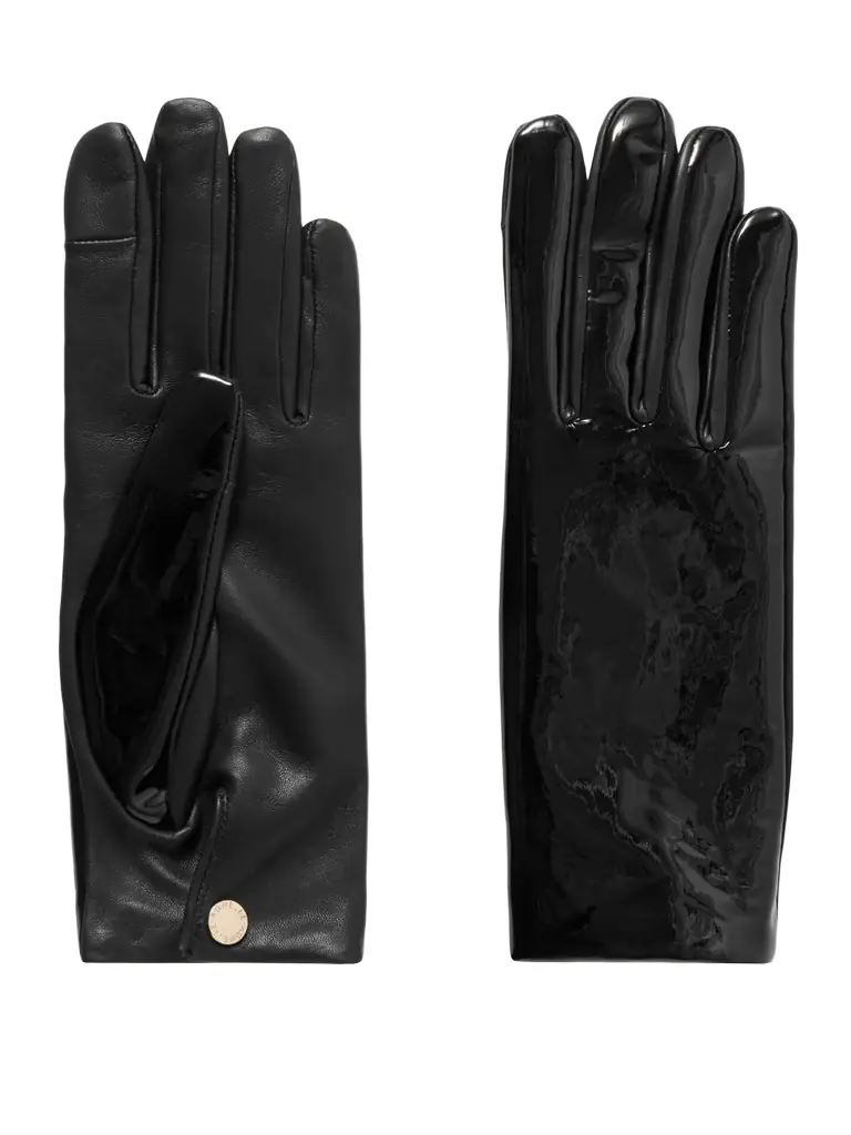 Agnelle Funky Matte And Patent-leather Gloves