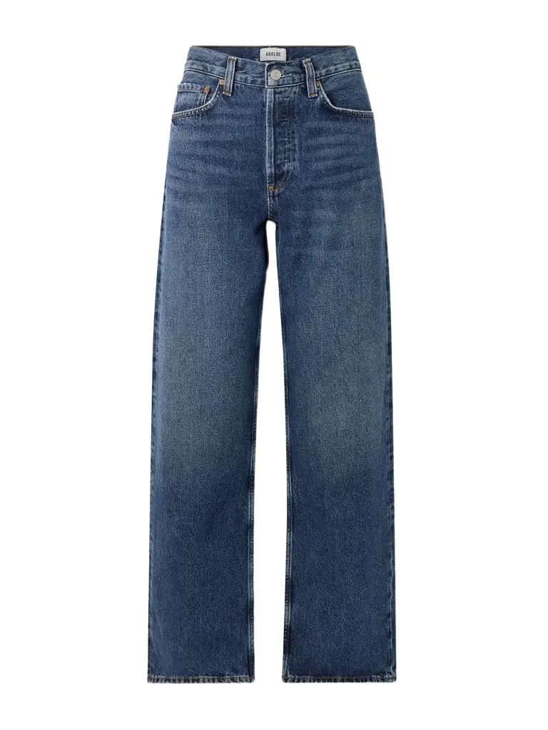 AGOLDE Arc Long High-rise Wide-leg Jeans