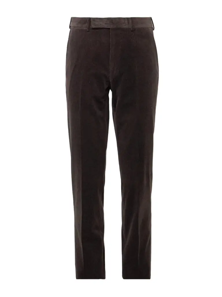 Zegna Slim-Fit Cotton-Blend Corduroy Trousers - Men