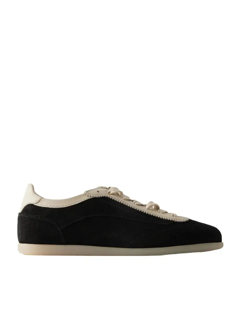 Brunello Cucinelli Leather-Trimmed Suede Sneakers - Men