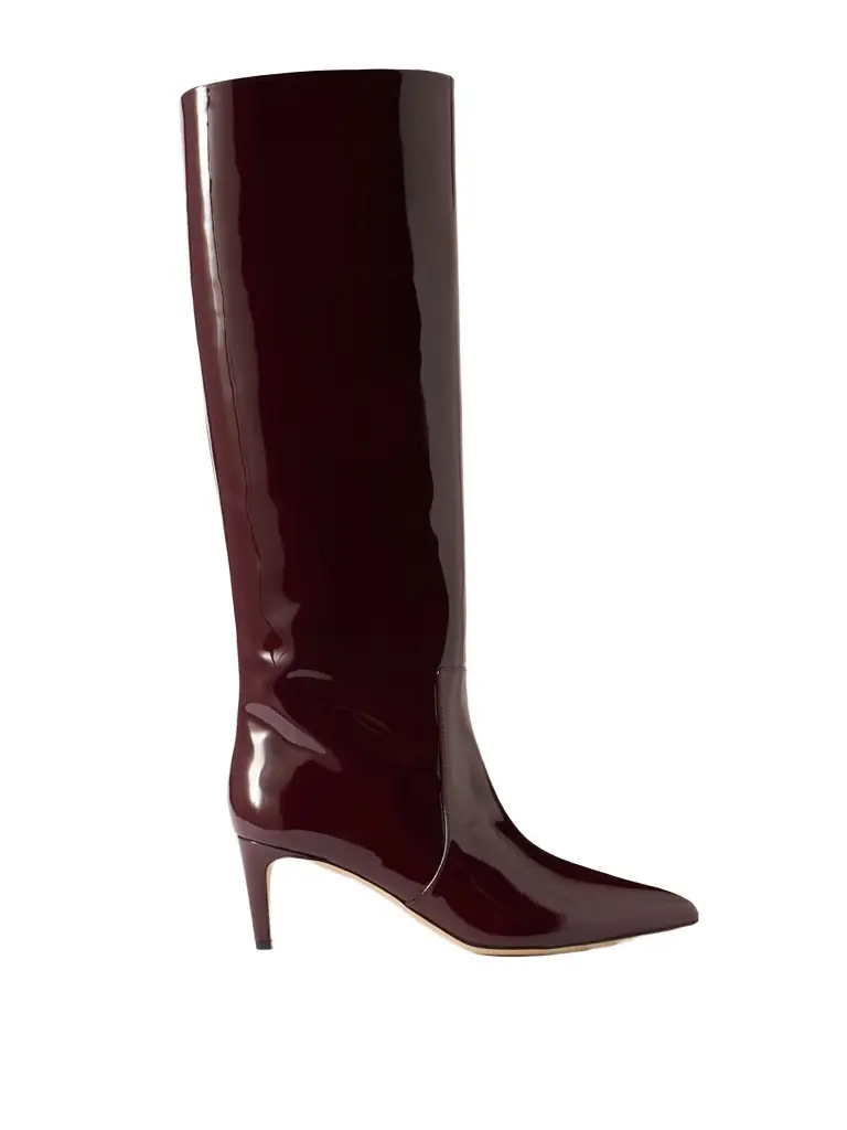 Paris Texas Stiletto Patent-leather Knee Boots