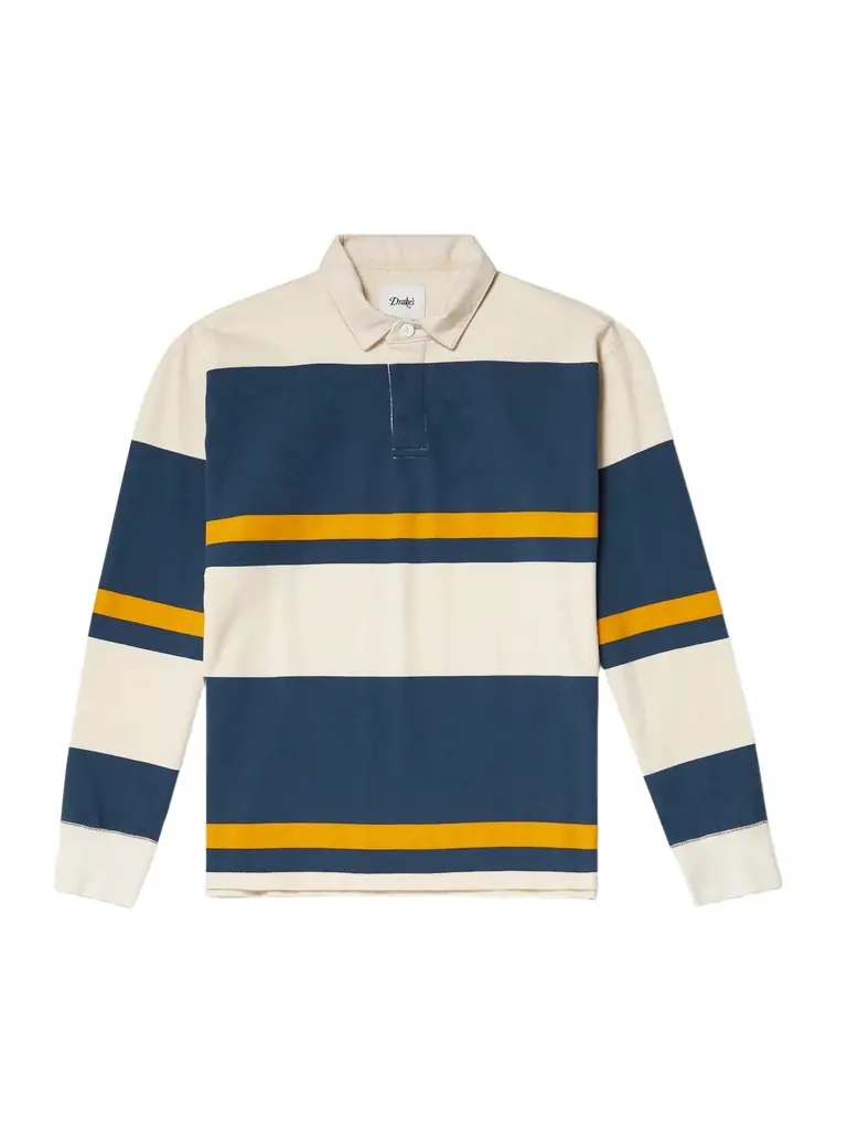 Drake's HIM Twill-Trimmed Striped Cotton-Jersey Polo Shirt - Men