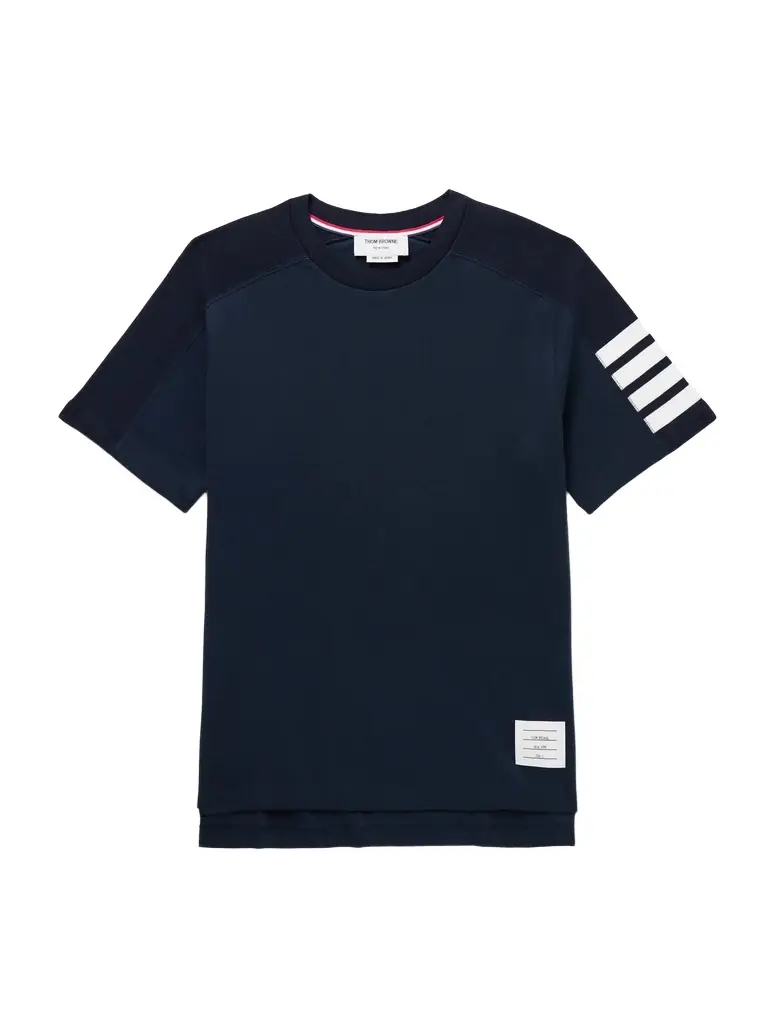 Thom Browne Striped Cotton-Jersey T-Shirt - Men