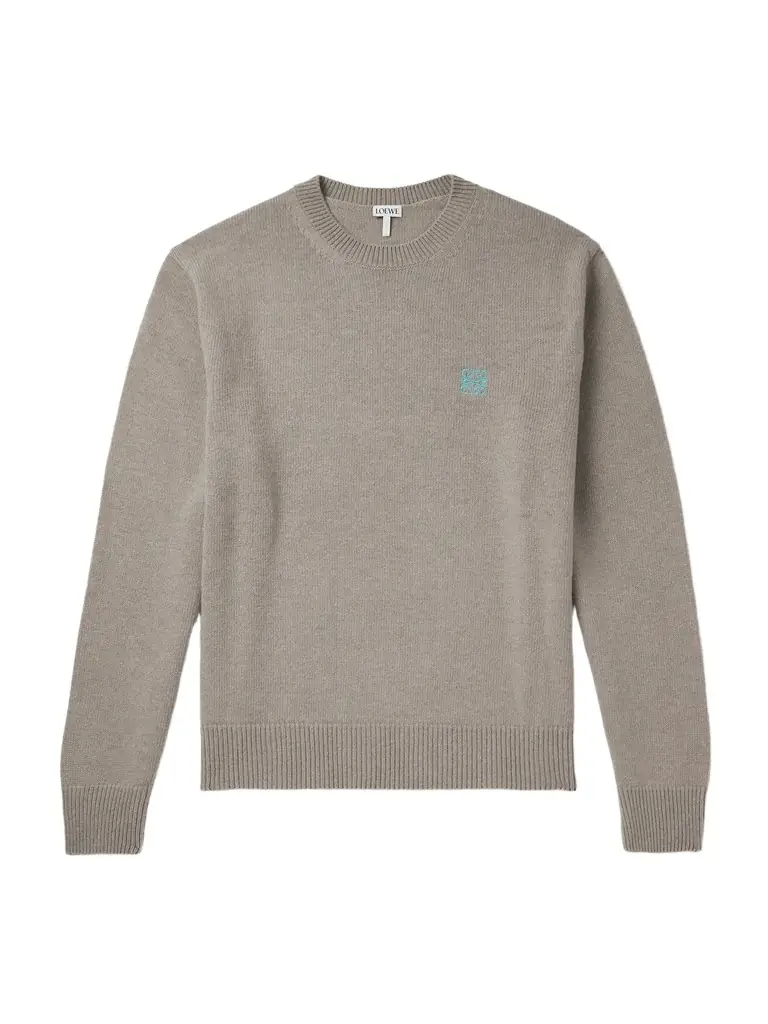 Loewe Anagram Logo-Embroidered Wool Sweater - Men