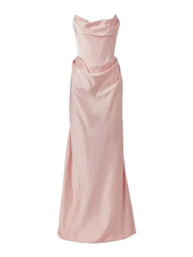 Vivienne Westwood Galaxy Strapless Gathered Satin-crepe Gown