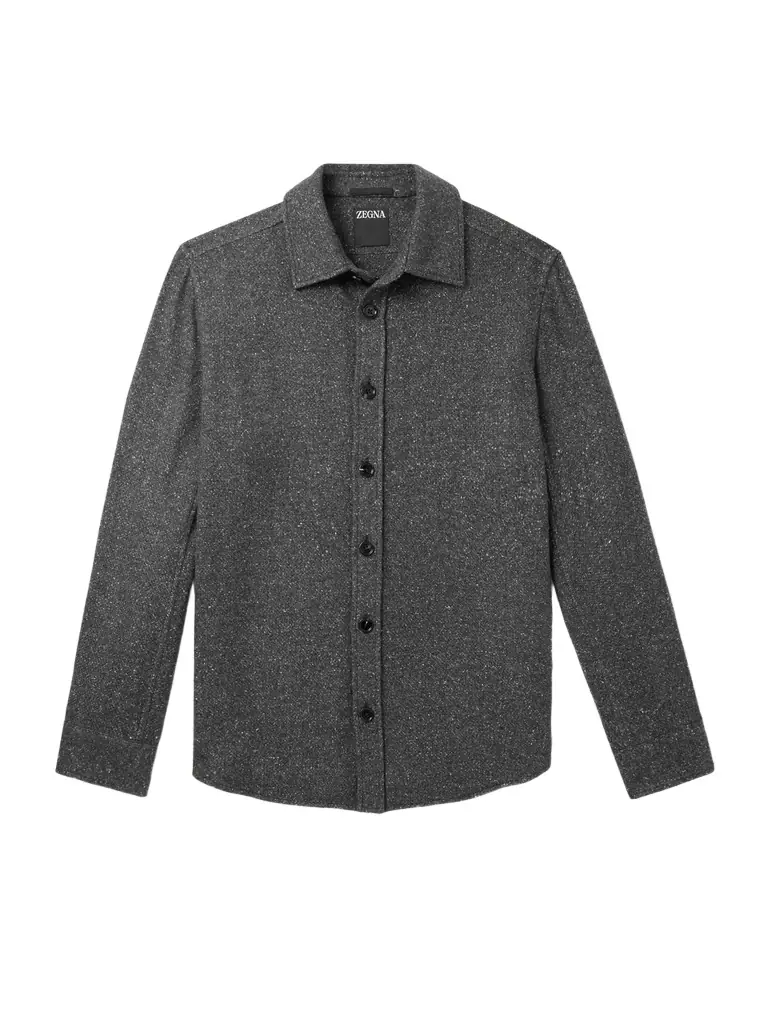 Zegna Cashmere and Silk-Blend Shirt - Men
